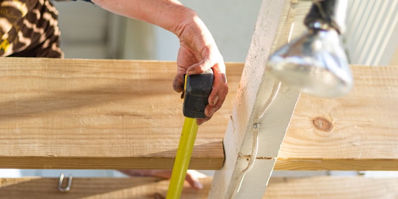 Tape measure in action