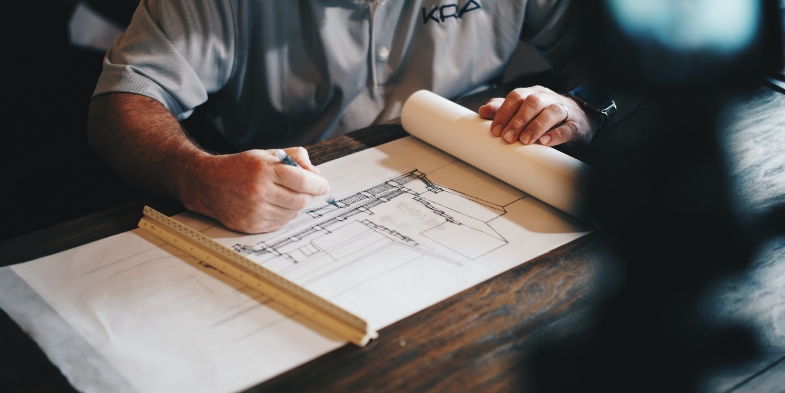 Victoria's luxury home architect drawing