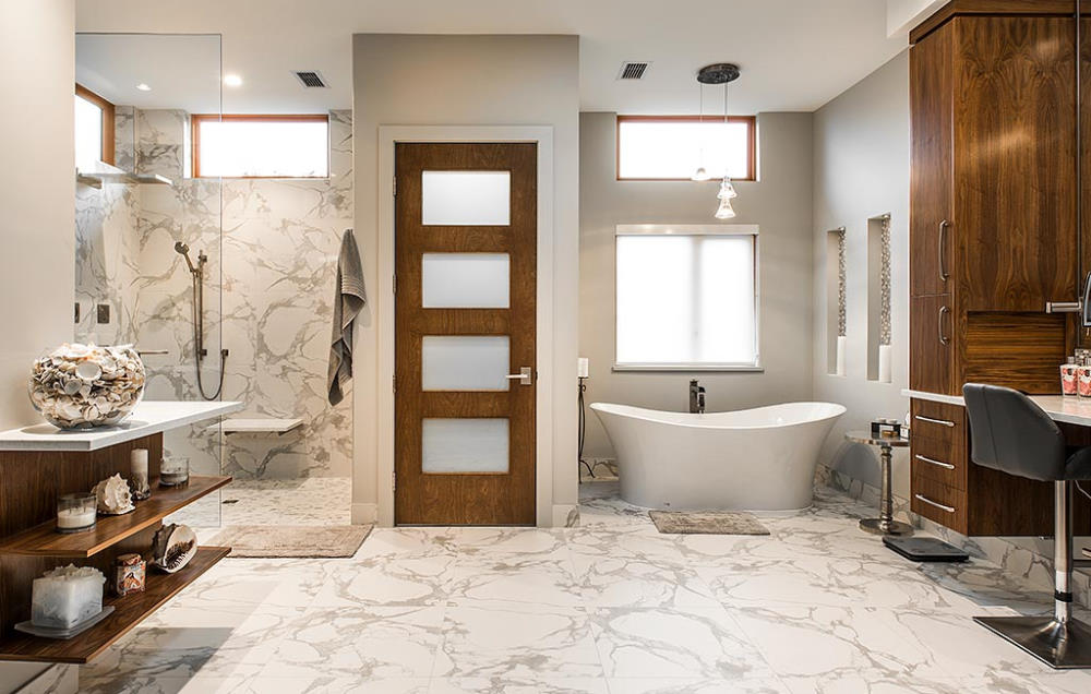 elegantly designed bathroom