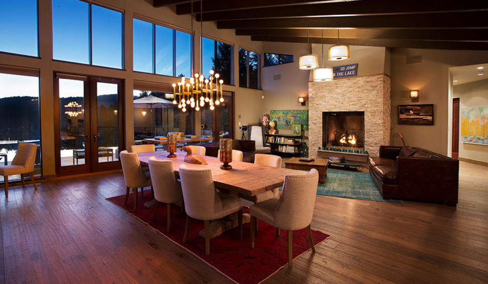dining and living room area