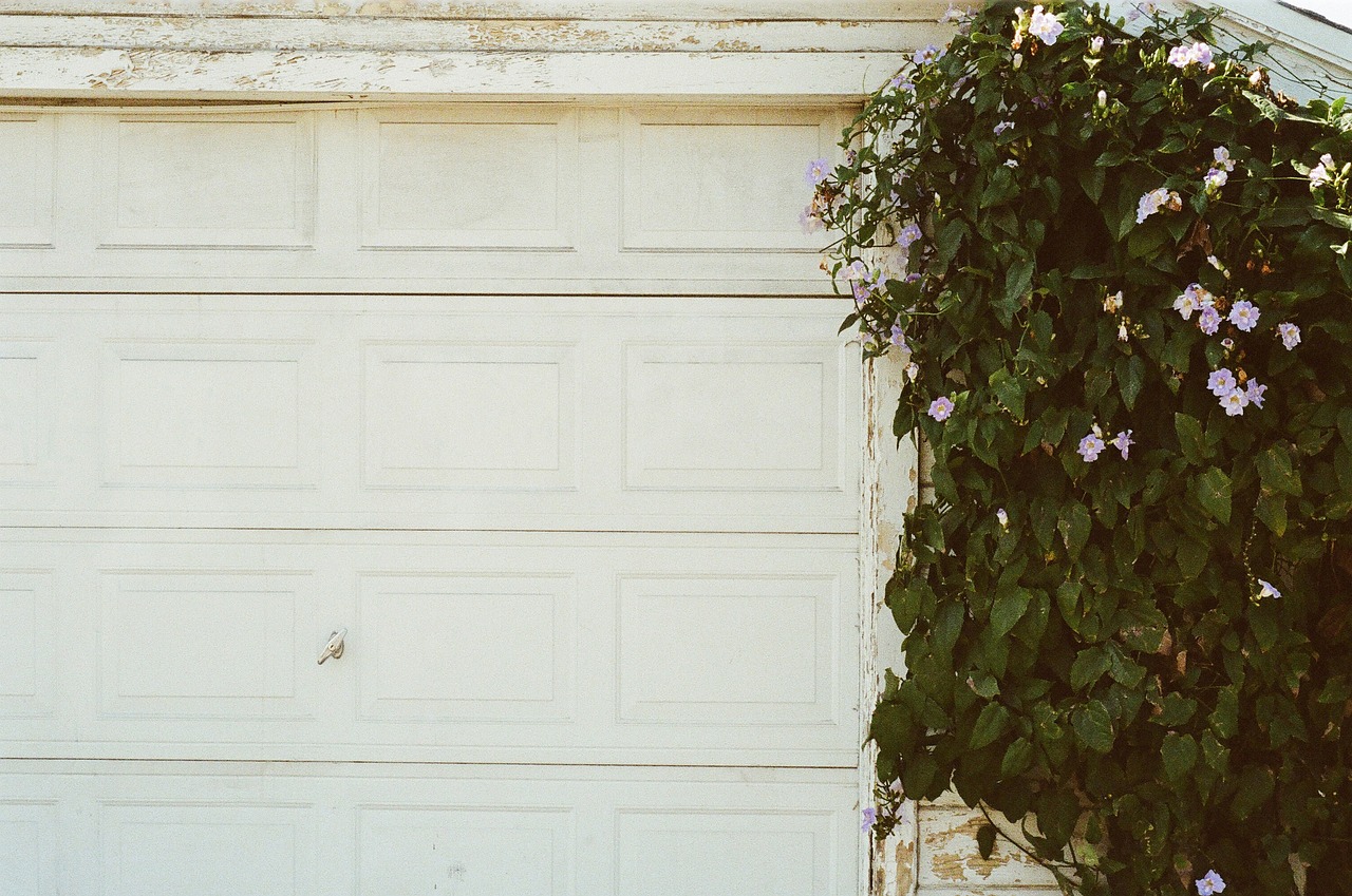 old garage door