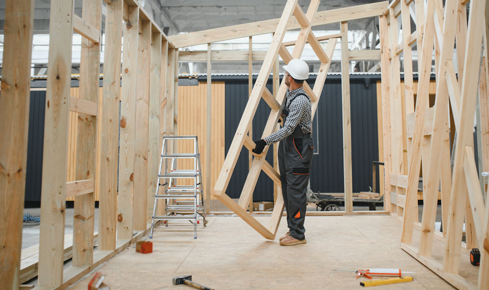 building walls of home